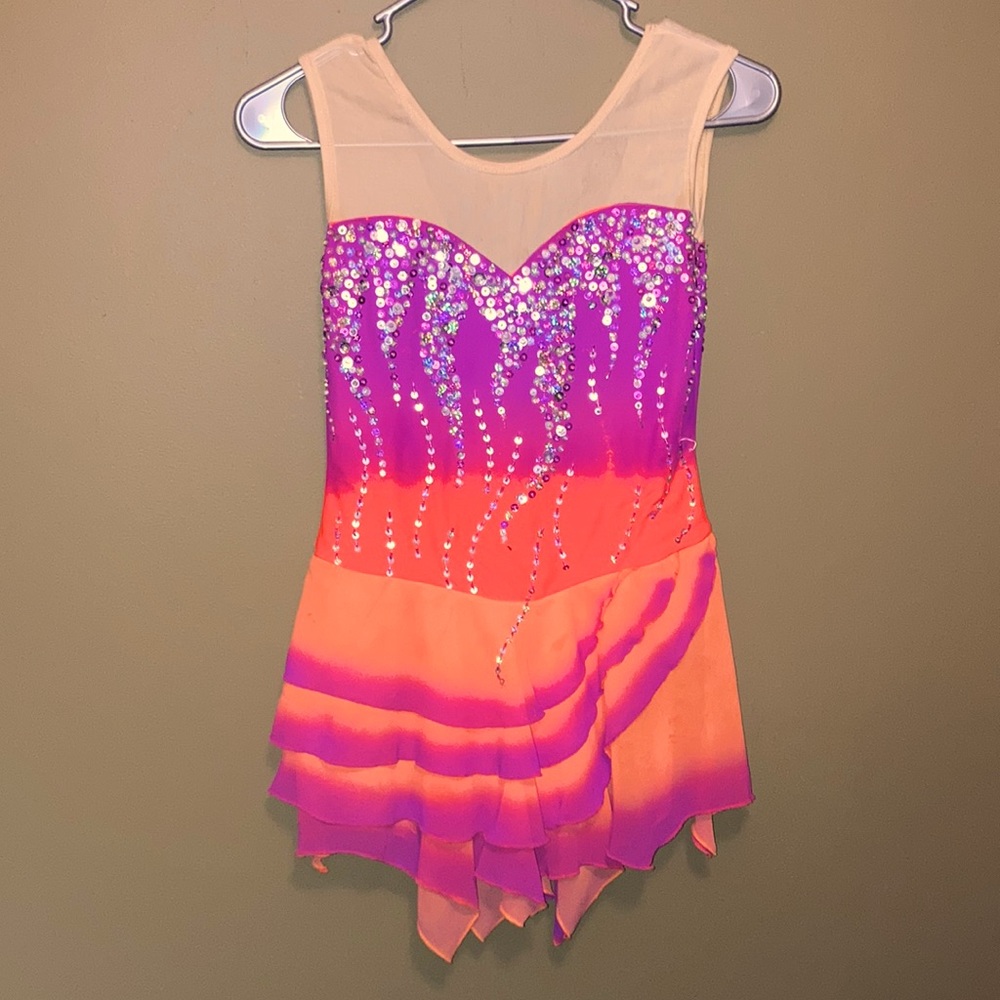 Girls X-Large baton twirling or ice skating dress